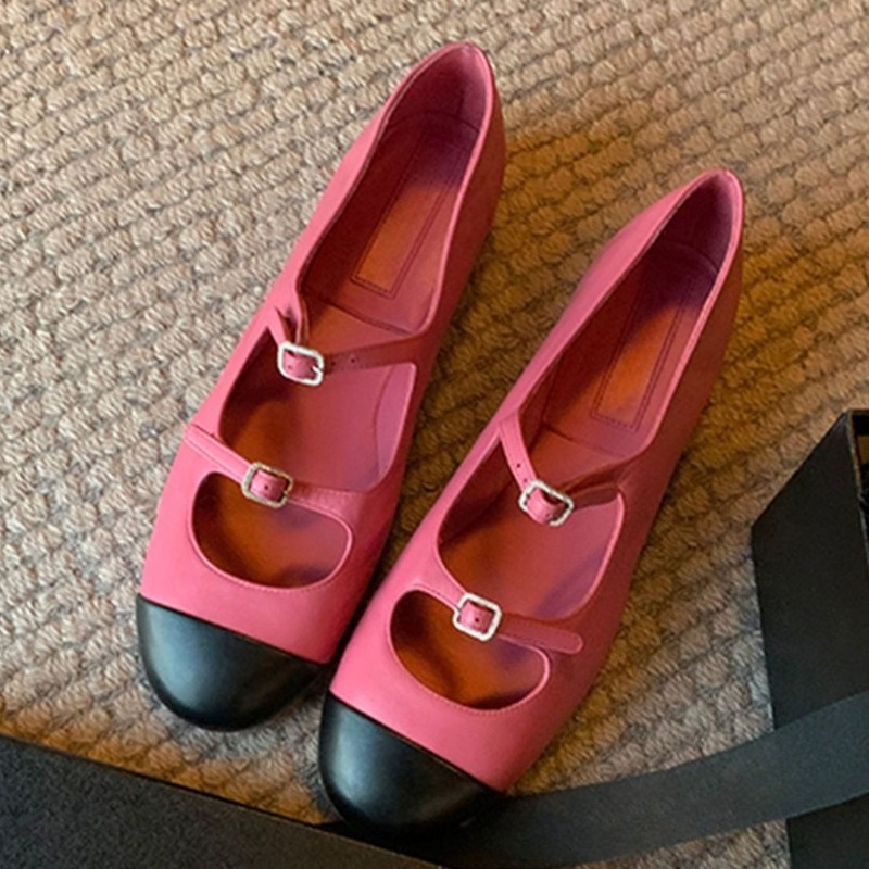 Women'S Fashion Shoes - Şık Mary Jane Kadın Ayakkabıları Kemer