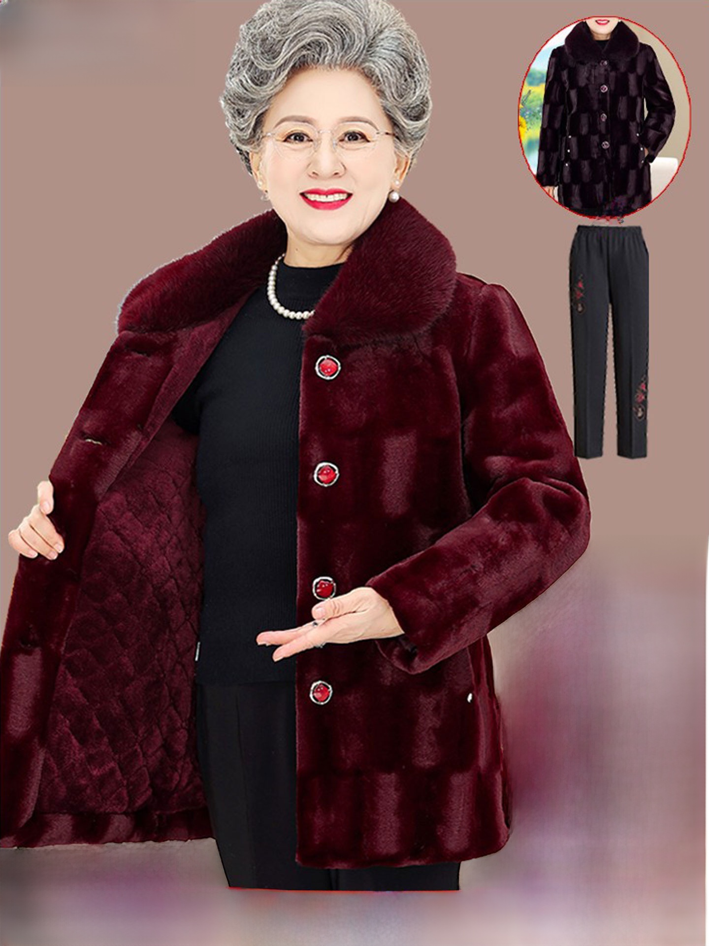 Women Fashion Over The Years - Yaşlı Kadınlar İçin Kalınlaştırılmış Orta Uzunlukta