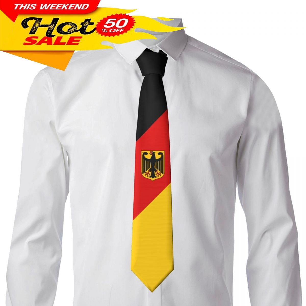Almanya Bayrağı Kravat Amblemi - Women Fashion Necktie incelemesi ve fiyatı