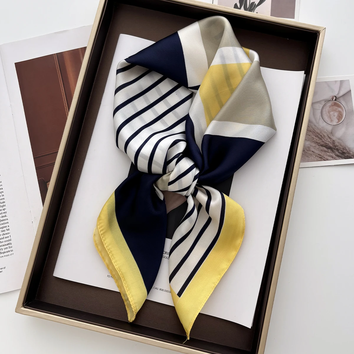70cm kadın yumuşak saten kare  - Women Fashion Necktie incelemesi ve fiyatı